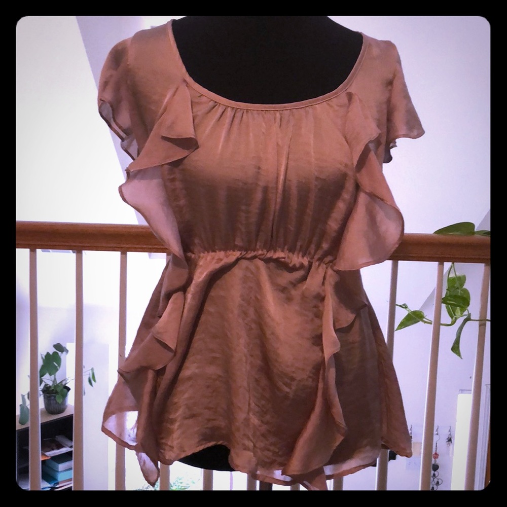 Silky feel blouse